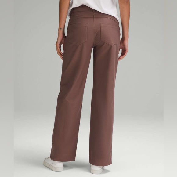 Lululemon City Sleek 5 Pocket High-Rise Wide-Leg Pant 
Dark Oxide Size 28 NEW - Picture 1 of 6